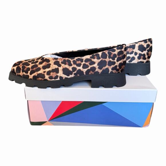 Katy Perry Collections The Daarling Leopard Satin Lug Sole Loafer NIB Size 11 - Picture 3 of 12